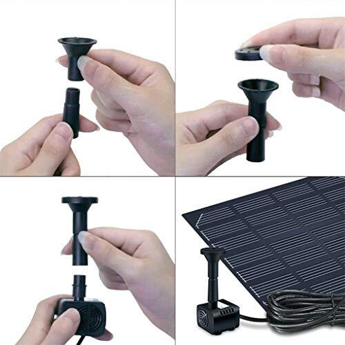 Solar Fountain - Panel Water Pump for Bird Bath Solar Panel Kit Outdoor - Picture 2 of 8