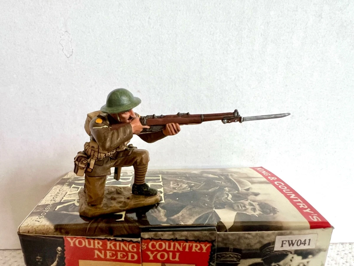 Figurine King & Country PM023 – Soldat Britannique 14-18, Plomb Peint