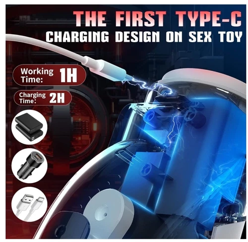 Masturbatoren für Männer Automatische Freisprecheinrichtung Schubschale Rotate Stroker Cup Gleitmittel - Bild 5 von 10