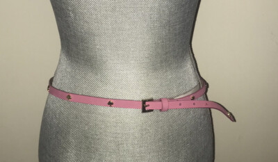 Kate Spade Pink Leather Belt with Gold Hearts size Medium  display picture 3