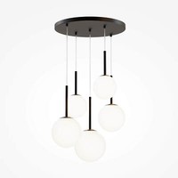 Maytoni Basic Form Pendelleuchte, HäNgeleuchte 5X E14 Schwarz-Matt