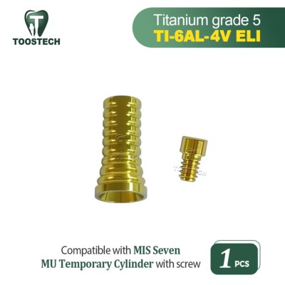 Multi Unit Temporary Titanium Cylinder MU Ti Sleeve Compatibe with MIS Seven