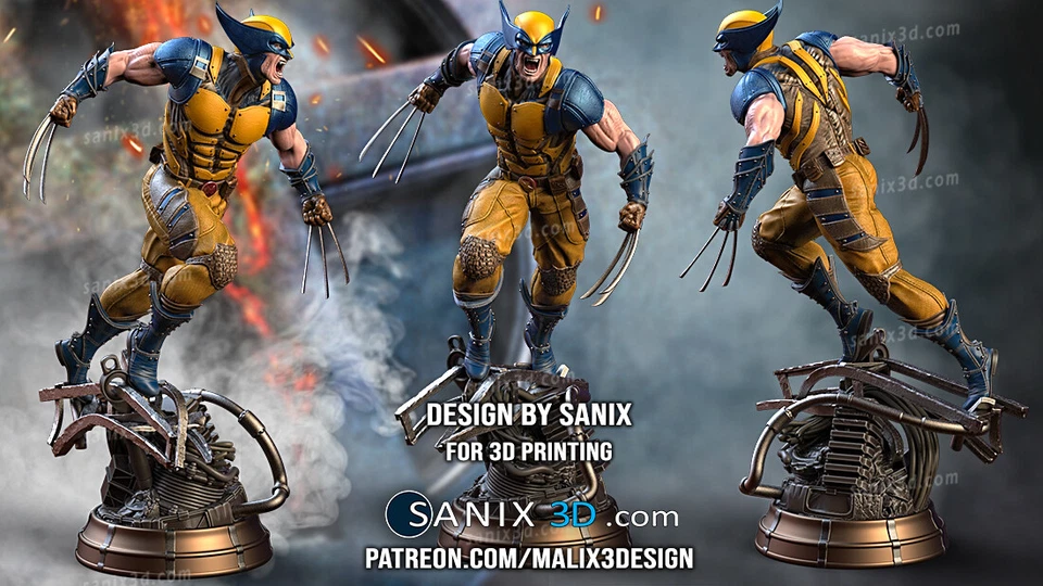 Wolverine resin scale model kit unpainted 3d print - Image 3 of 4
