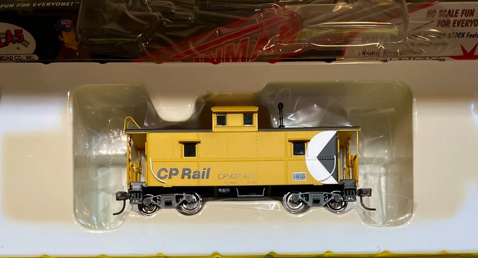 Atlas Trainman HO RTR 11314 CP RAIL CUPOLA FURGÓN DE COLA, CP 437477 Foto 2 de 3