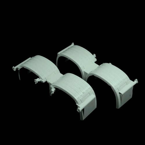 Guardabarros de plástico para camión de radiocontrol Tamiya 1/14 Scania Actros piezas Volvo - Imagen 3 de 9