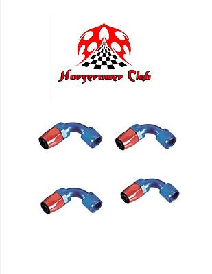 Flexible Bleu 6AN Pour Protoxyde D'azote (NOS) - 9 Pieds, Inox Tressé, Extrémités Bleues