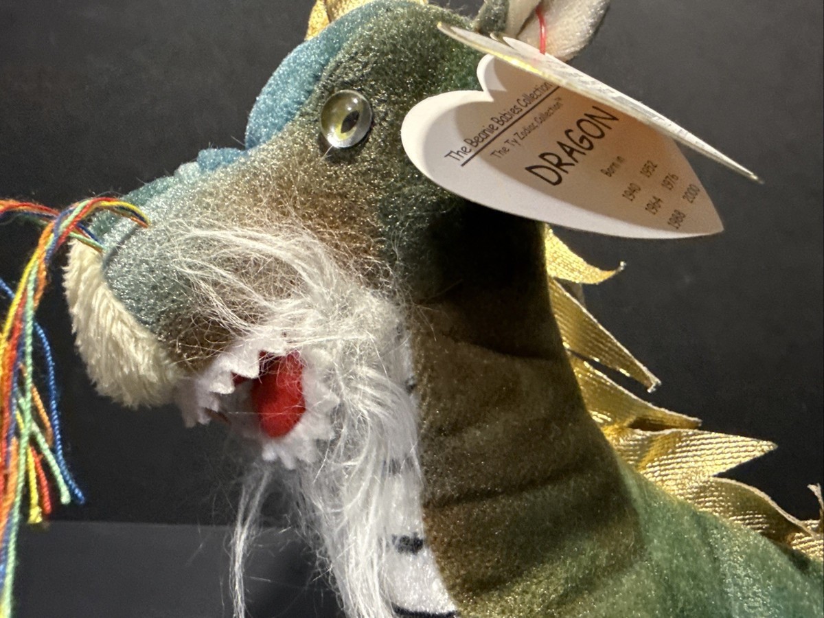 TY ZODIAC DRAGON BEANIE BABY - - MINT with MINT TAG for sale