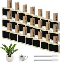 100 StüCk Mini Tafeln Mit Klammer Kleine Kreidetafel Zum Beschriften Holztafel
