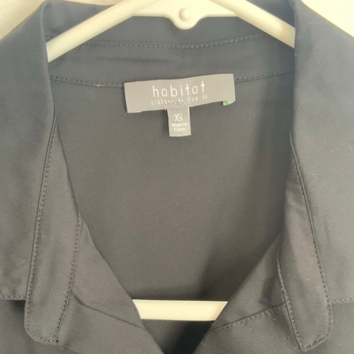 Camisa HABITAT The One, Negra Nueva con Etiquetas Talla XS - Imagen 5 de 12