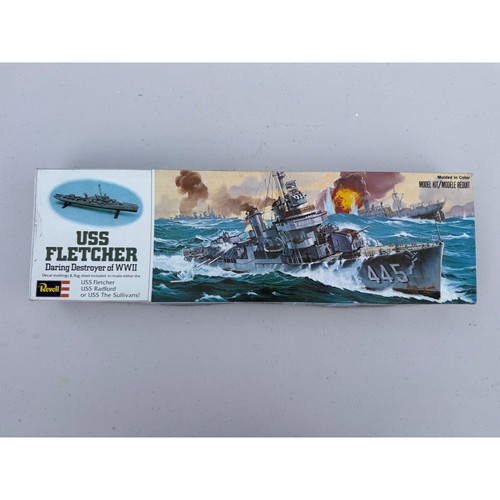Vintage Revell USS Fletcher Destroyer of WWII Modellbausatz H-458 Daring Destroyer - Bild 1 von 11