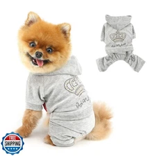 SELMAI Girl Dog Clothes for Small Dogs Cute Doggie Outfits Rhinestone Crown S