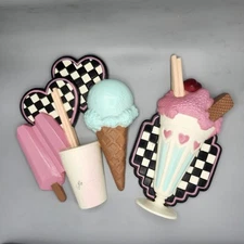 Vintage Retro 60’s Soda Fountain Decor Burwood Products Diner Wall Art Set of 2