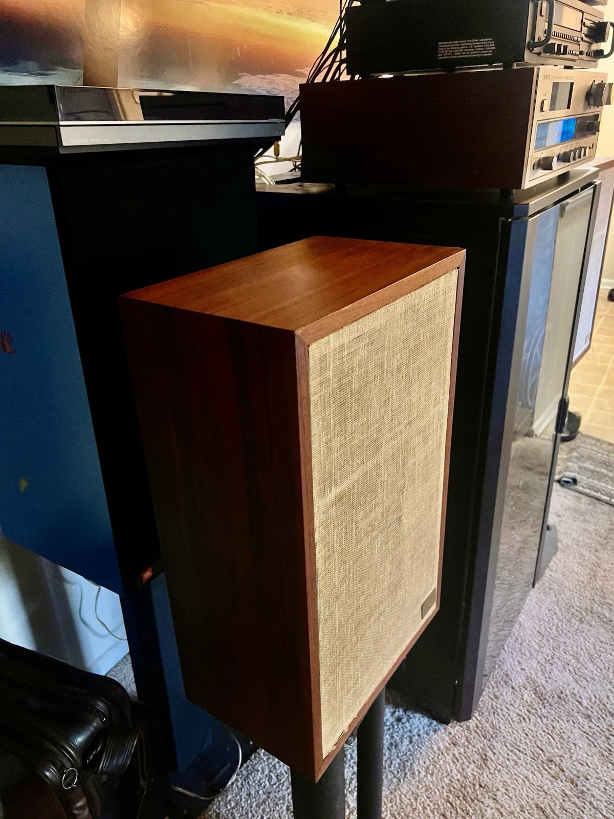 Vintage Acoustic Research AR6 Speakers New Surround, Clean Cabinets Beautiful image 10