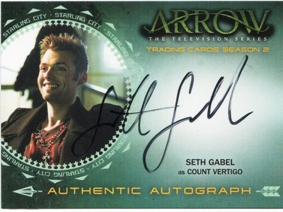 Arrow Season 2 2015 Cryptozoic Auto Autograph SG Seth Gabel As Count Vertigo