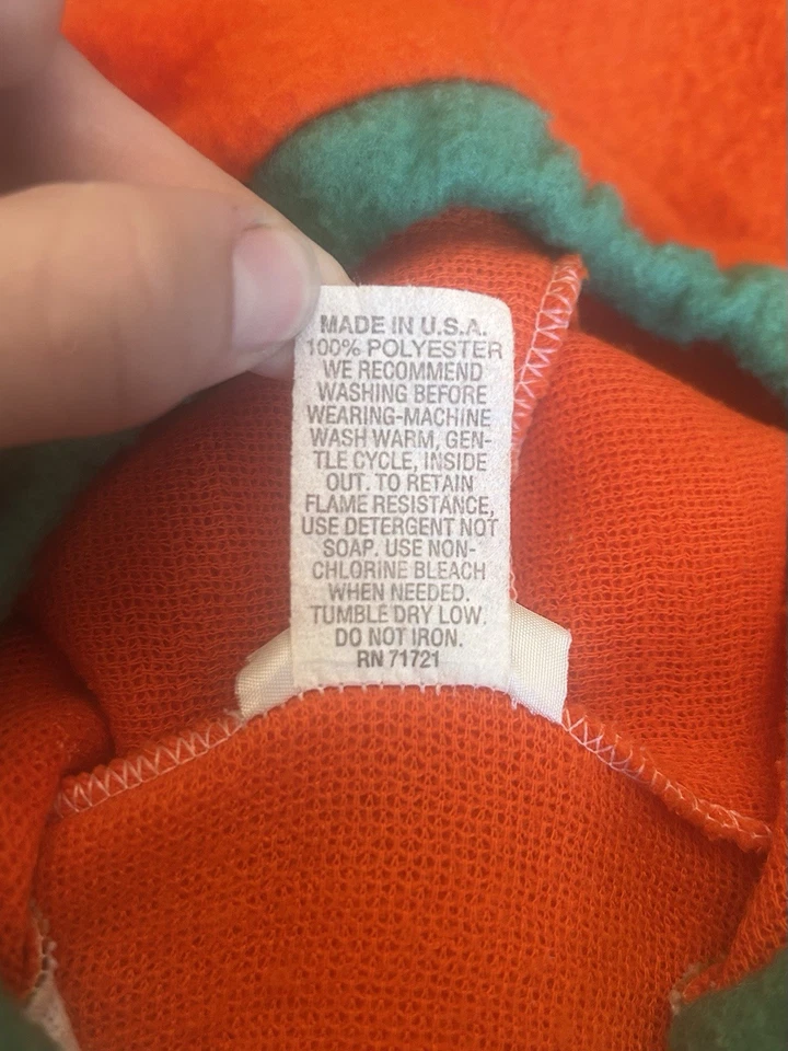 Calentador de conejito de colección de Meltzer Industries polar calabaza banderín, talla 0-6 meses Foto 4 de 4