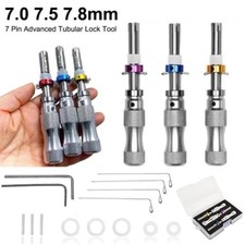 3Pcs 7 Pin Advanced Tubular Lock Tool Set For Padlock Hook Tool Seal Pick Puller
