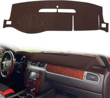 2007-2014 Chevy Tahoe 2007-14 Gmc Sierra Dashboard Cover Dash Mat Brown