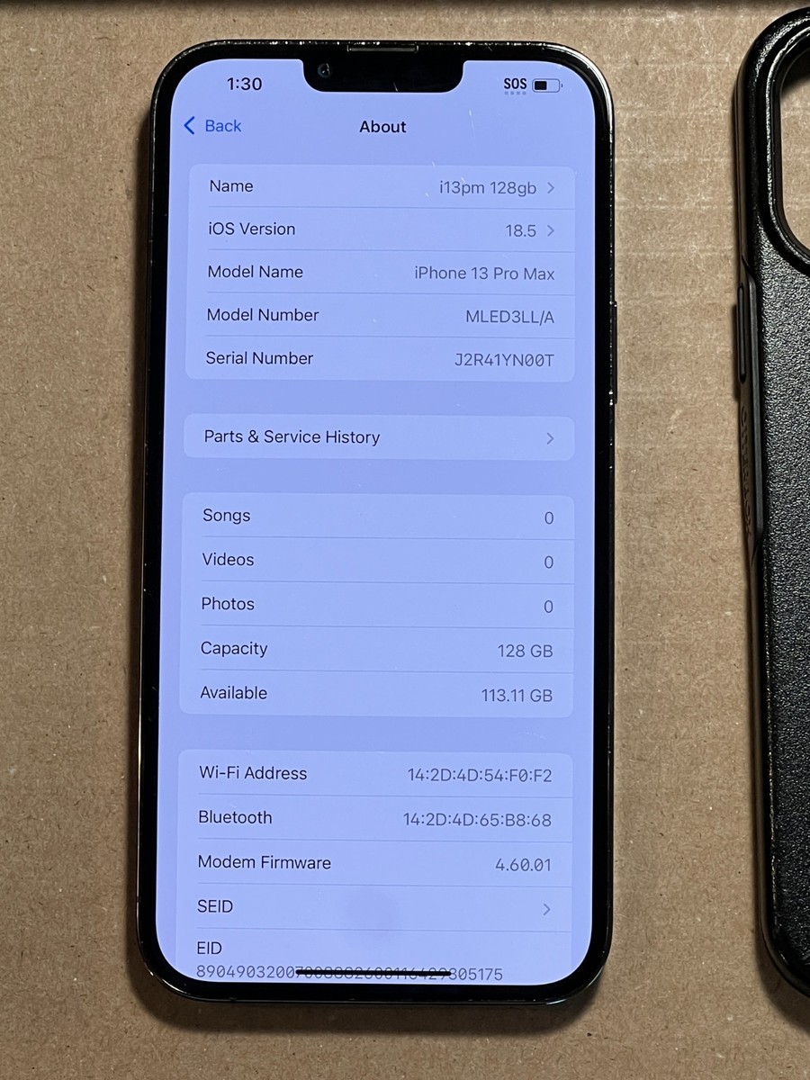 Apple iPhone 13 Pro Max 128GB Graphite Unlocked A2484 | eBay
