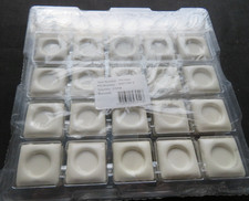 Lot of 60- 1.5 x 1.5 Pandora White Charm Holder w. Tops Inserts Tray Display