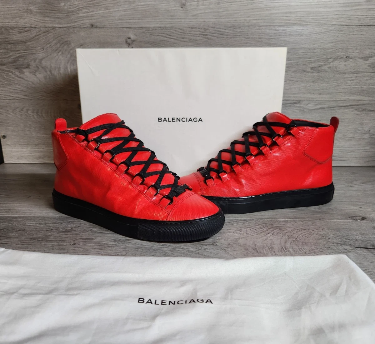 Balenciaga Arena High Red Black Men 40 US 7.5 341763 WANMO 6415 | eBay