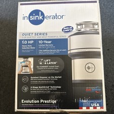 InSinkErator Evolution Prestige 1HP Food Waste Garbage Disposer Disposal New