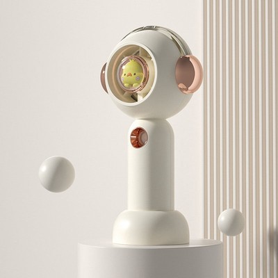 GE (Weiß) Portable Handheld Misting Fan Nette Cartoon USB Wiederaufladbare
