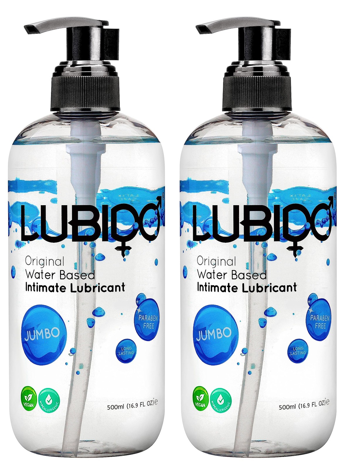 Lubido Original Water Based Paraben Free Intimate Gel Lube – Jumbo 500ml (Pack o - Image 2
