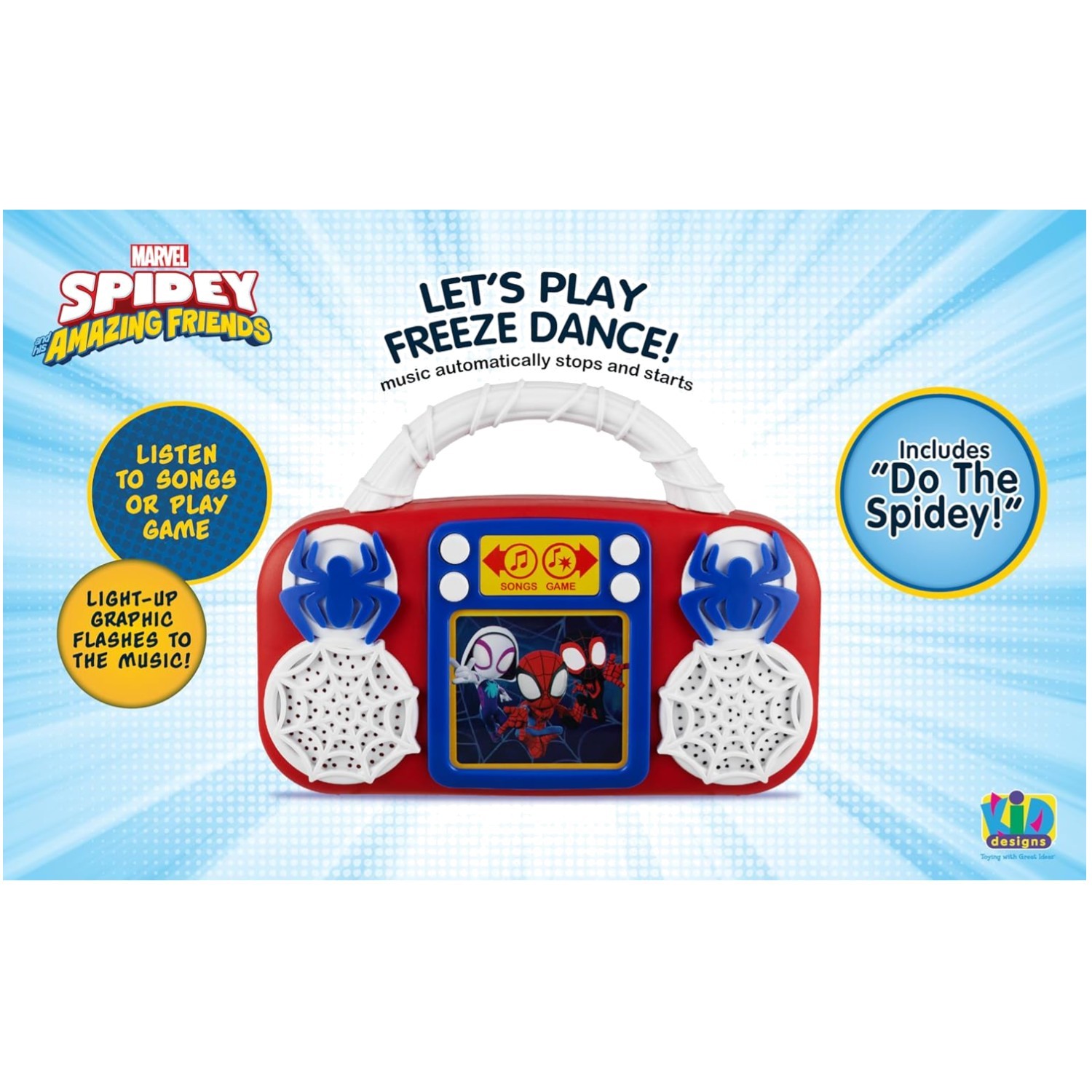 Spidey Toddler Toy Music Player, Lights