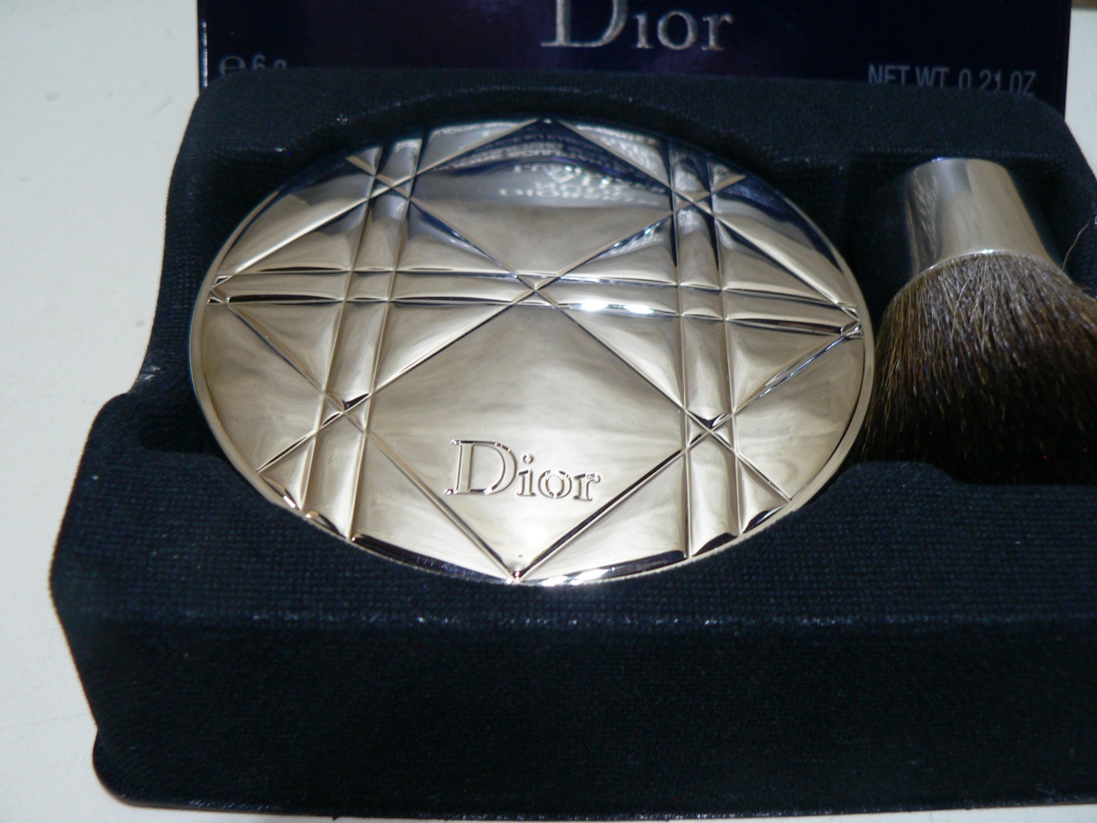 Dior Diorskin Nude Air Luminizer 001 Shimmering Sculpting Powder + Brush New