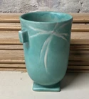 Vintage Roseville Art Pottery 1937 DAWN Green #826-6" Nice