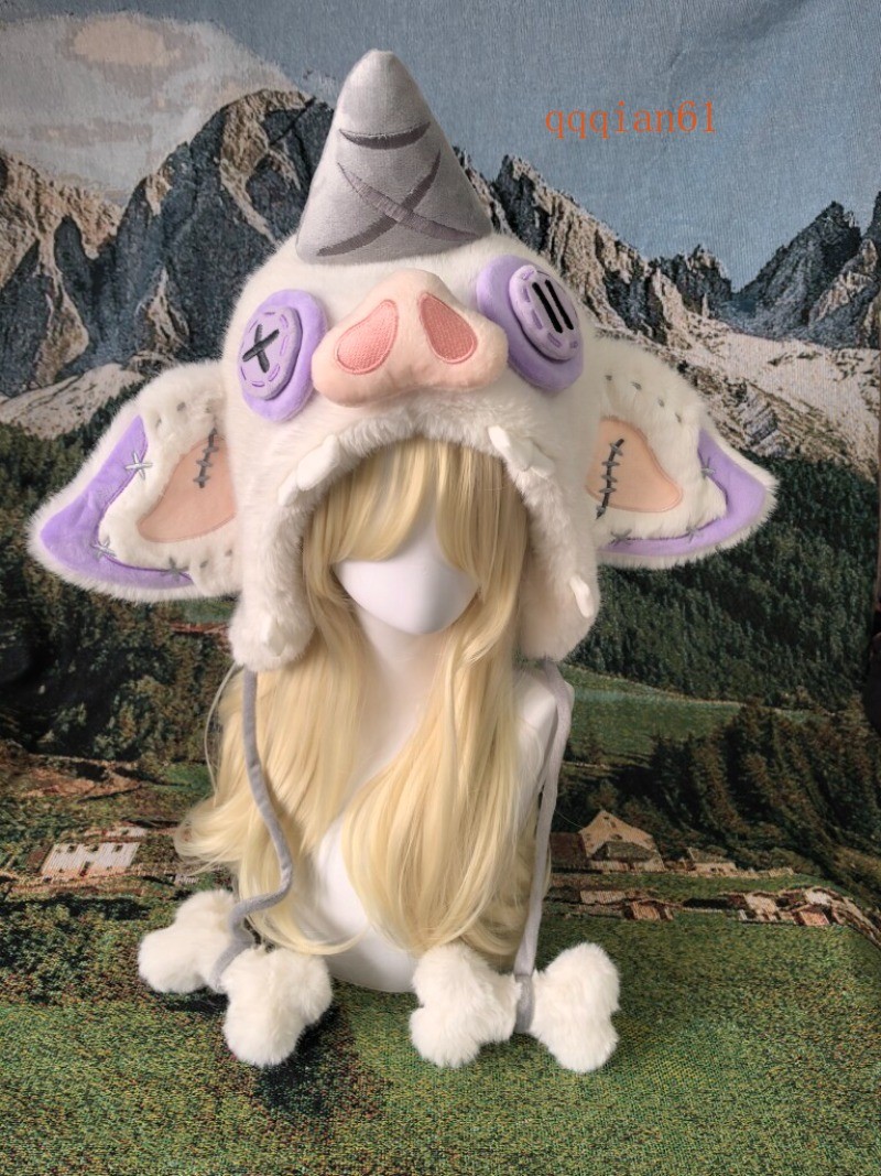 Bokoblin Plush Hat The Legend of Zelda Cute Shape Warm Fluffy Cosplay Headwear