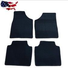 Custom Front Rear Black Velour Carpet Floor Mat For 2014-2018 Chevy Impala