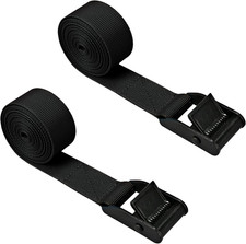 2 Pack 1"X6.5' Adjustable Lashing Straps W/ Buckles Tie down Straps for Car Boat