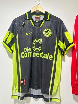 Borussia Dortmund 1996 1997 Away Shirt Nike Vintage BVB Jersey M Made in UK - Bild 1 von 4