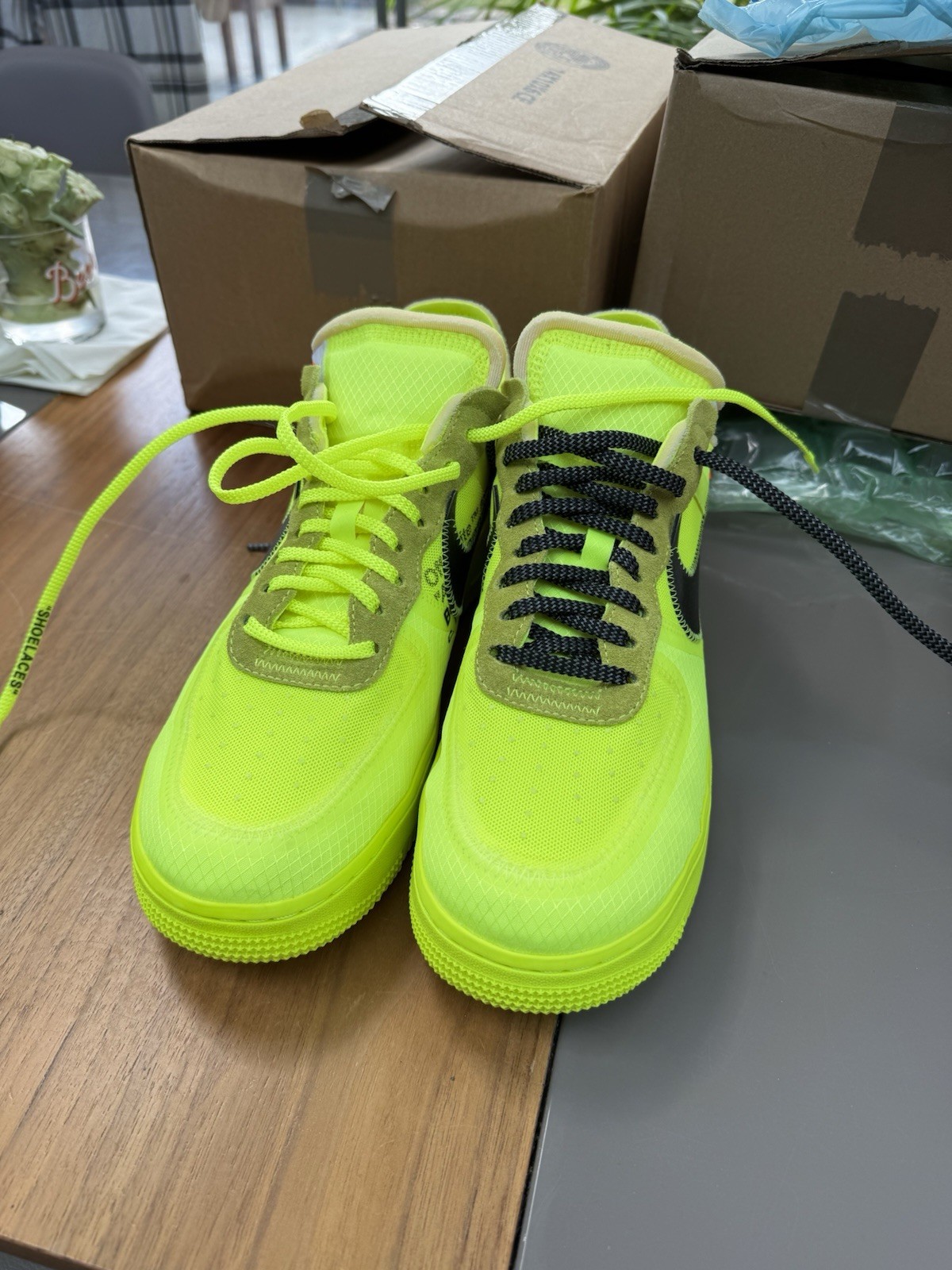 OFF WHITE X NIKE Nike Off White x Air Force 1 Low Volt Taglia 9 UK