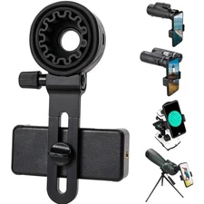 Compact Smartphone Holder for Binoculars and Telescopes - Easy to Use & Adjust