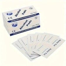 100 pieces of 75% alcohol disinfectant cotton pads, used for cleaning mobile pho — image 6