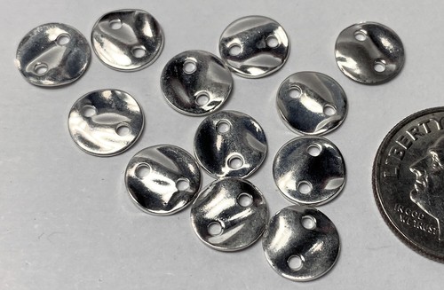 Bead, antique silver-plated steel, 10mm rimmed round. Sold per pkg of 20. | Fire Mountain Gems Bead, antique silver-plated steel, 10mm rimmed round. Sold per pkg of 20. | Fire Mountain Gems