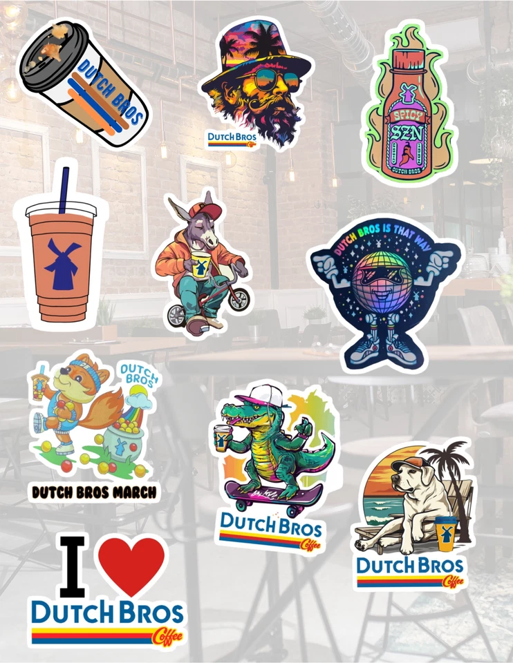 Dutch Bros Coffee Sticker Pack