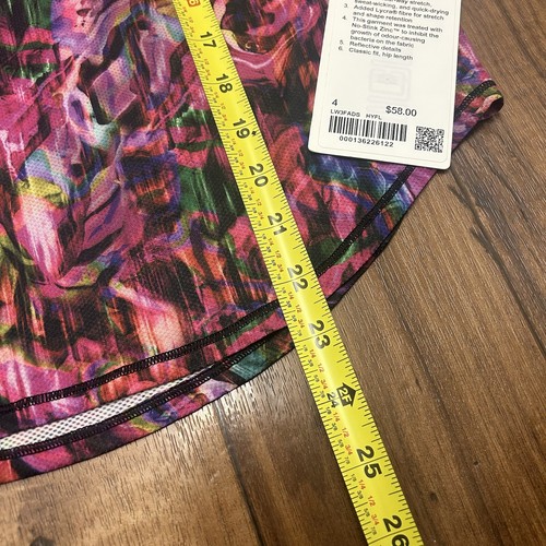 NEW Lululemon High Neck Run Train Tee Women Size 4 Colorful Paint Splatter - Picture 8 of 11