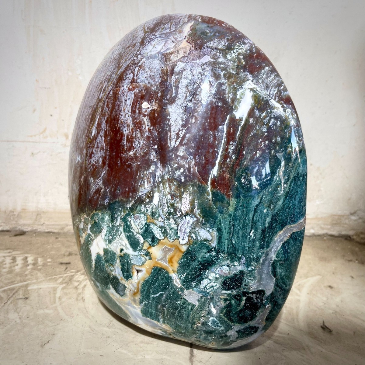 59.62LB TOP Natural ocean jasper Quartz hand carved Crystal
