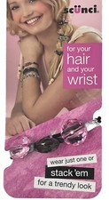 Scunci For Your Hair and Your Wrist Elastic Beaded Hair Tie