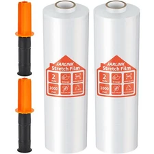 Stretch Film 80 Gauge15 Inch x 1000 Feet Shrink Wrap for Pallet Wrap Industri...