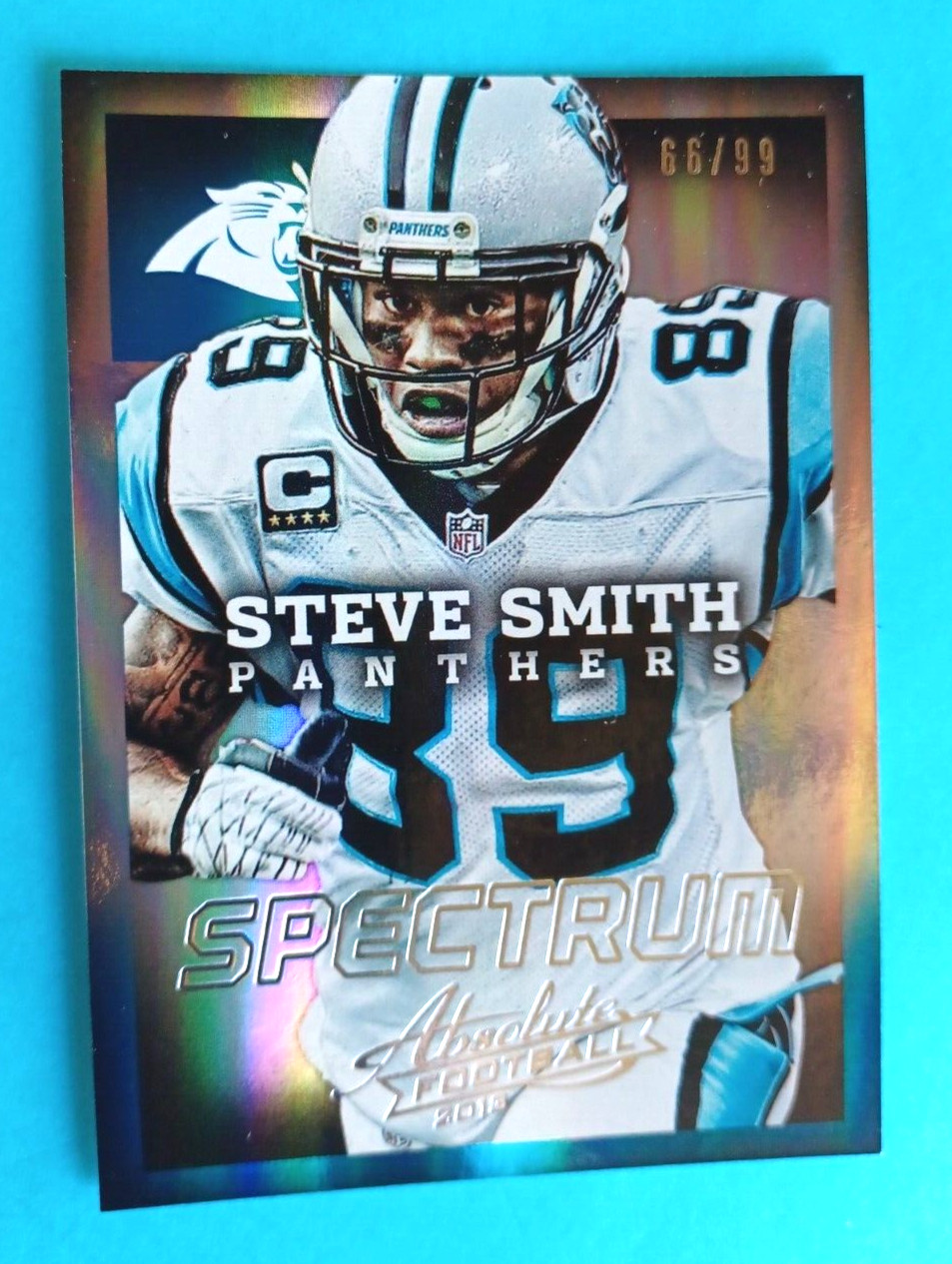 2013 PANINI ABSOLUTE STEVE SMITH #16 SPECTRUM #66/99 CAROLINA PANTHERS