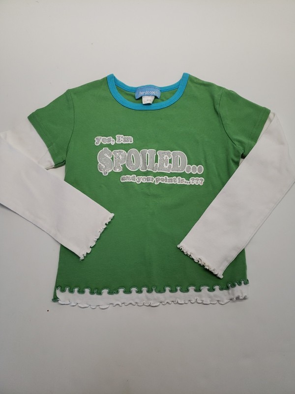 Periscope yes I am spoiled...and your point is? fun LS shirt girl size 10/12