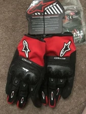 ALPINESTARS MEGAWATT HARD KNUCKLE RED/BLK/WHT GLOVES- 3XL