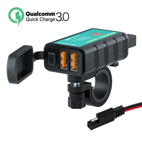 USB Adapter Voltmeter Motorcycle Power Outlet Motorbike SAE Phone Charger - 第 7/12 張圖片