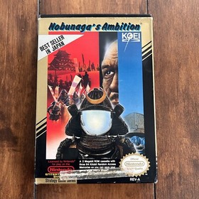 Nobunaga's Ambition (NES, 1989) CIB Complete Box w/ Reg Card