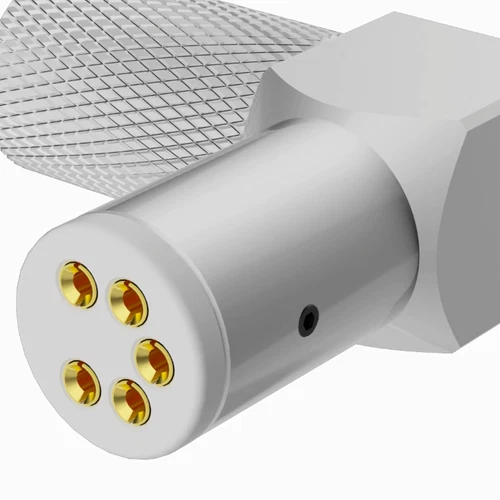 Hi-End rechtwinklig 5 Pin DIN Buchse Stecker für HiFi Audio Tonarm Signalkabel - Bild 1 von 4