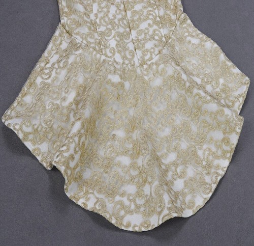 Bustier Strapless Lace Mermaid Bandage Dress | Fishtail Hem Sculpted Fit | S - Picture 7 of 8